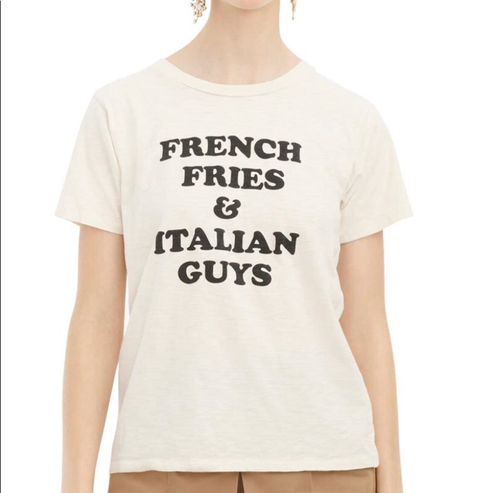 JCrew French Fries Italian Guys tee